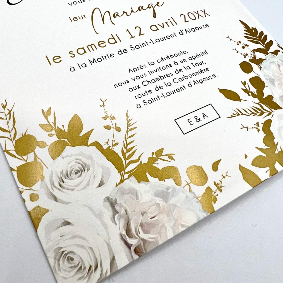 Carte carrée imprimée