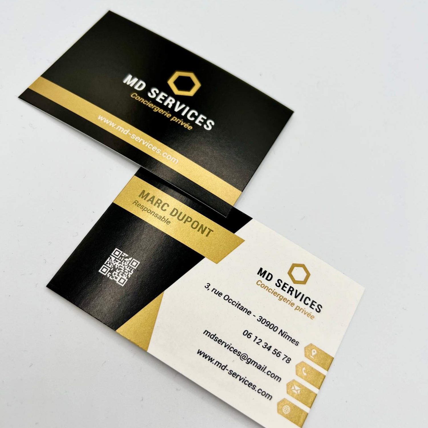 Cartes de visite imprimées